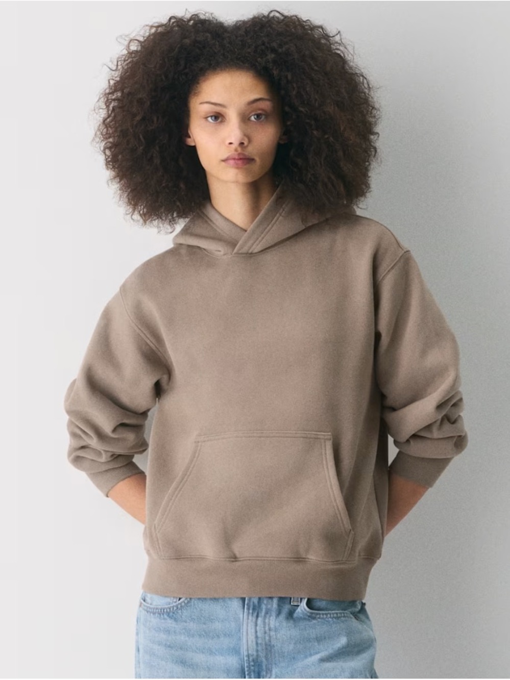 Aritzia Cozy Hoodie in Taupe - Picture 2 of 11